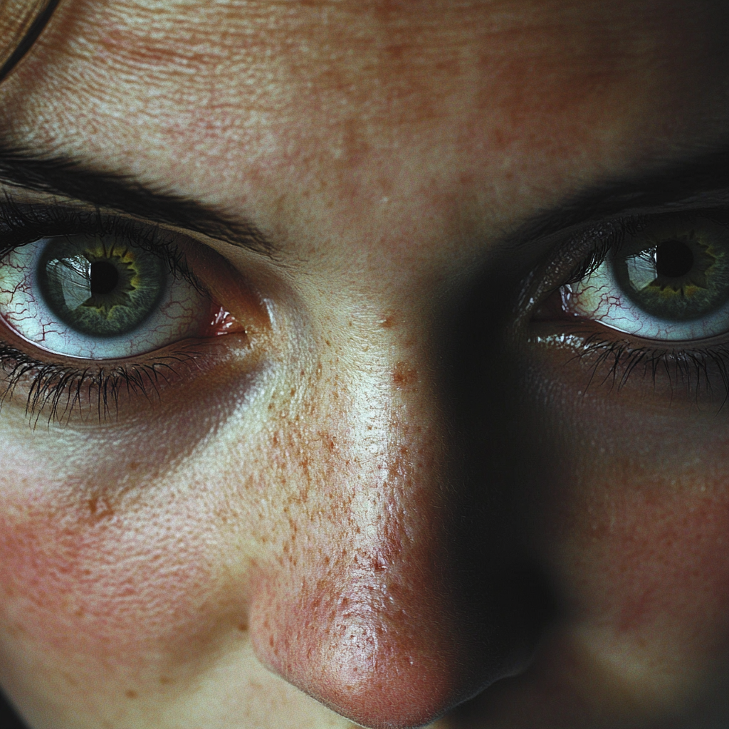 A woman looking straight ahead | Source: no source