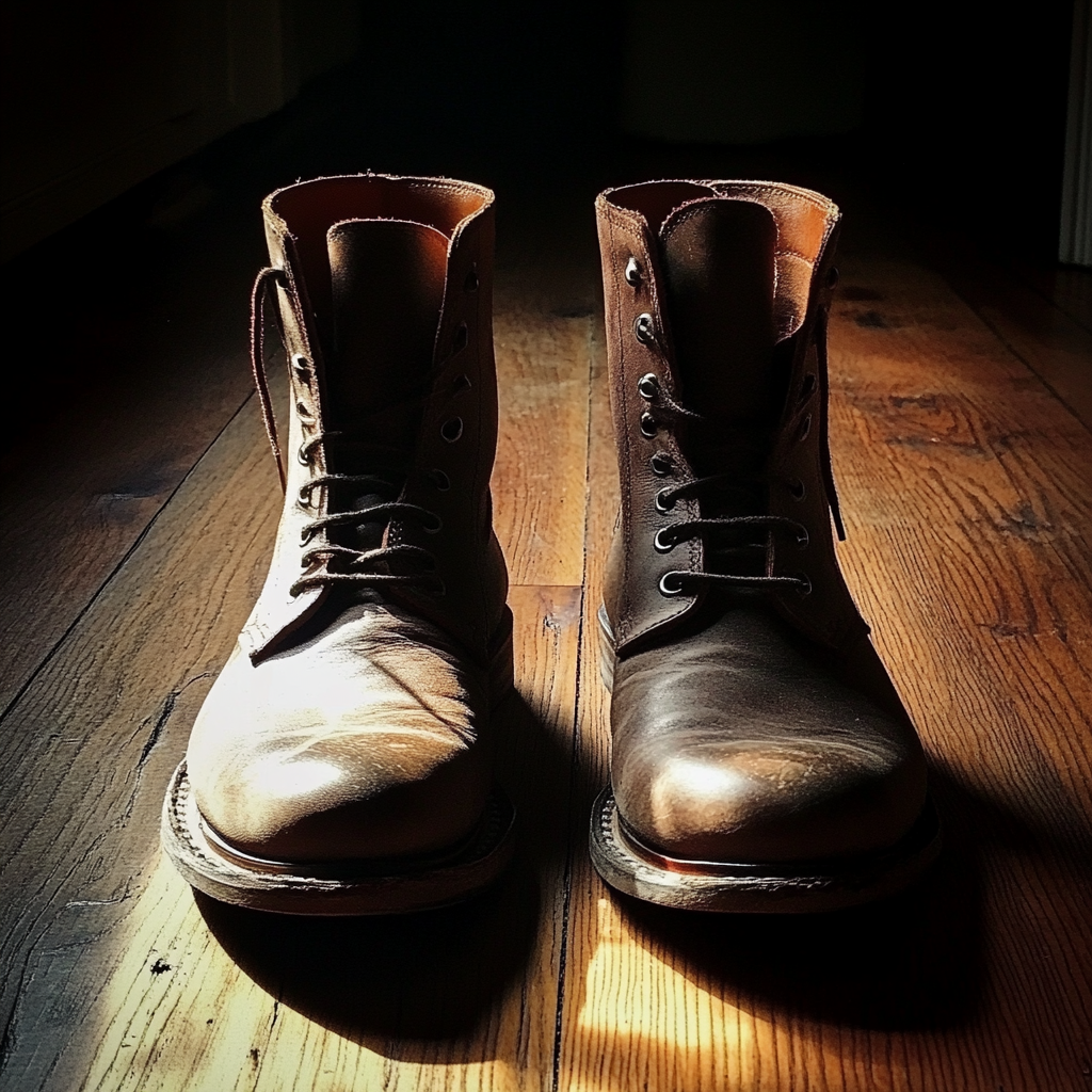 A pair of boots on the floor | Source: No source