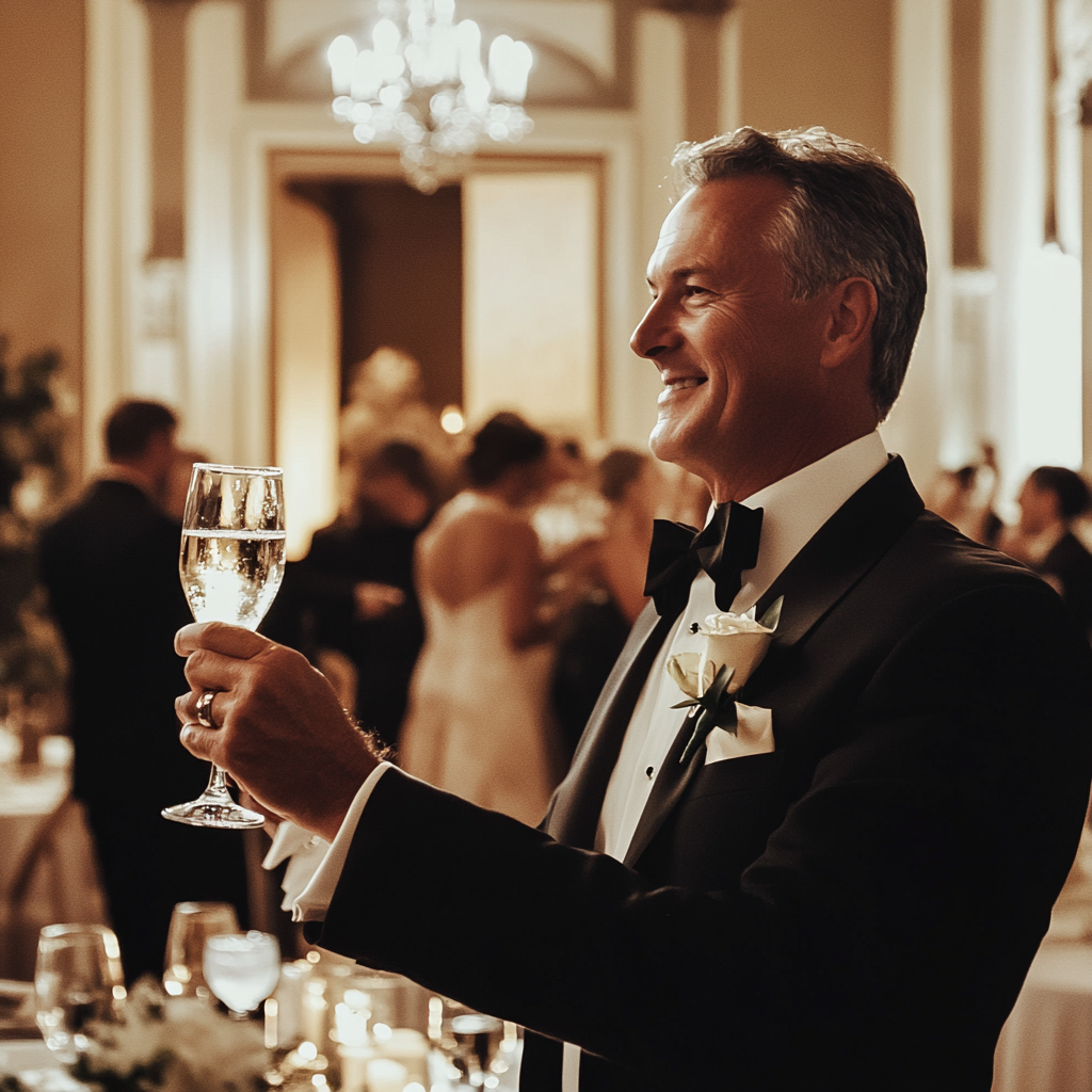 A man giving a toast | Source: no source