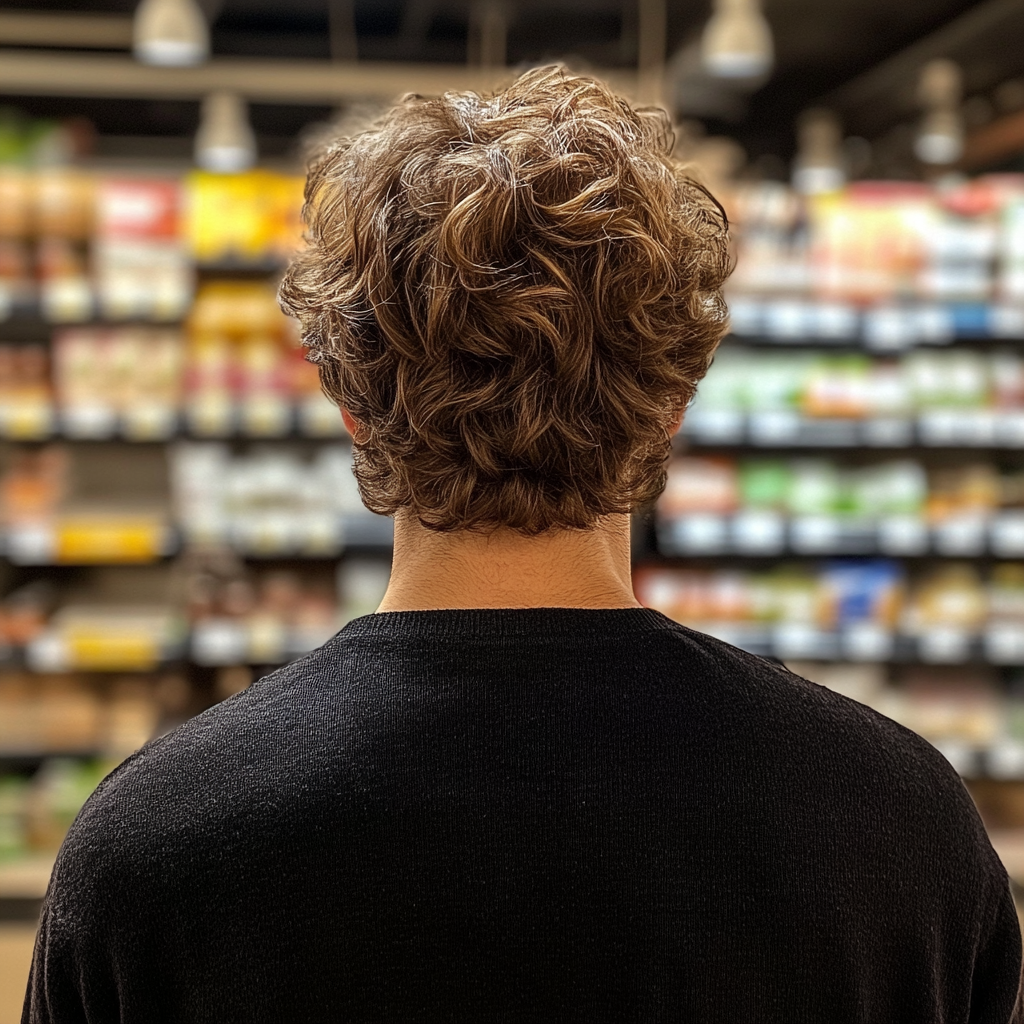 A man standing in a grocery store | Source: No source