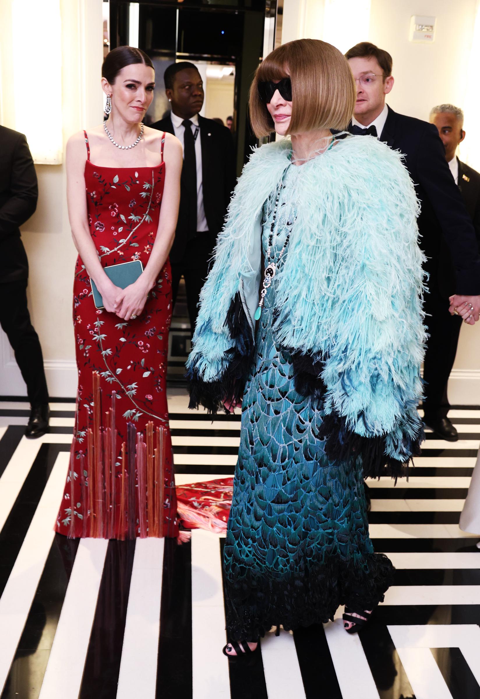 Bee Carrozzini, Anna Wintour and Charles Shaffer at The Mark Hotel before the 2026 Met Gala: "Costume Art" on May 4, 2026 in New York | Source: Getty Images