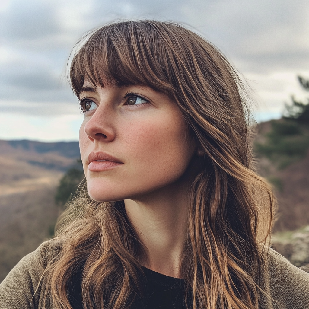 A pensive woman standing outside | Source: no source