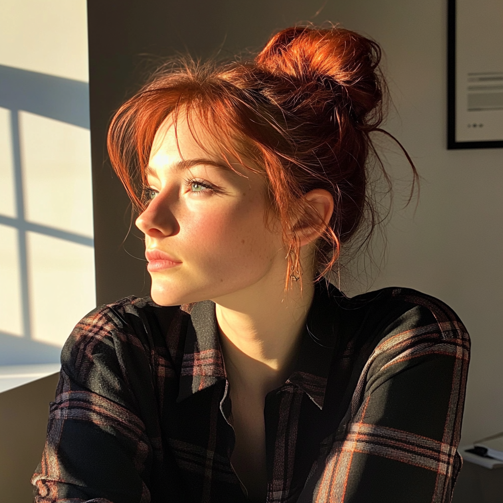 A side profile of a young woman | Source: no source