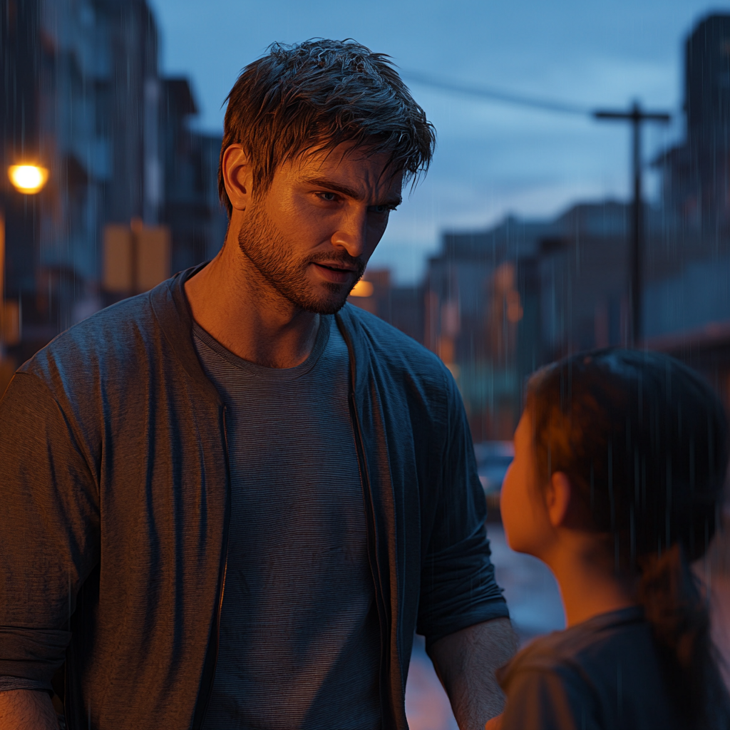 A man talking to a girl | Source: no source
