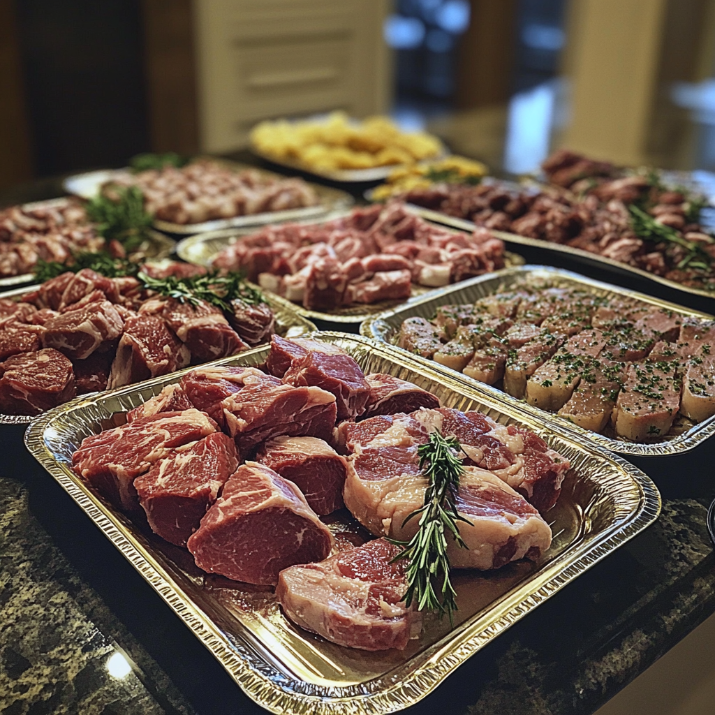 Platters of meat for a grill | Source: no source