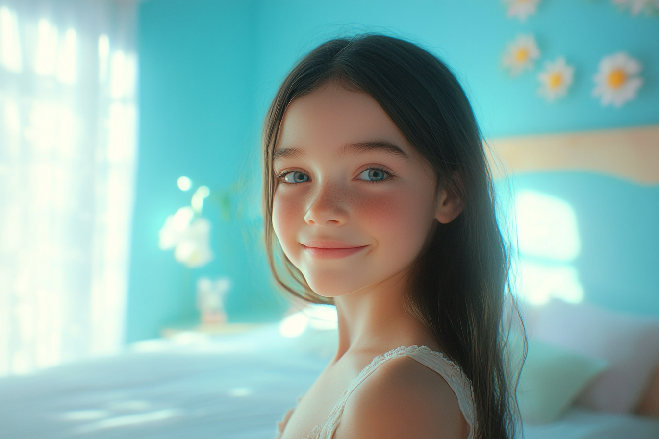 A girl in her bedroom | Source: No source