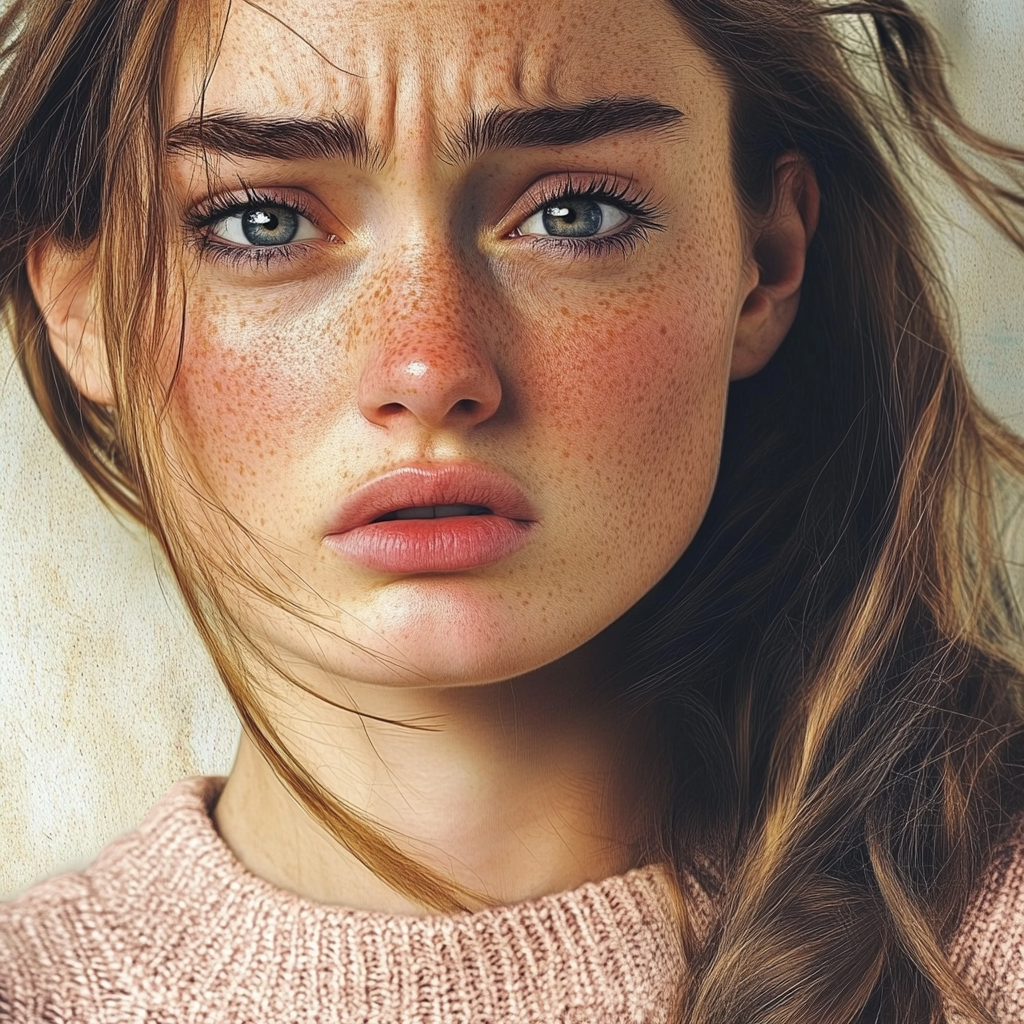 A startled woman | Source: no source