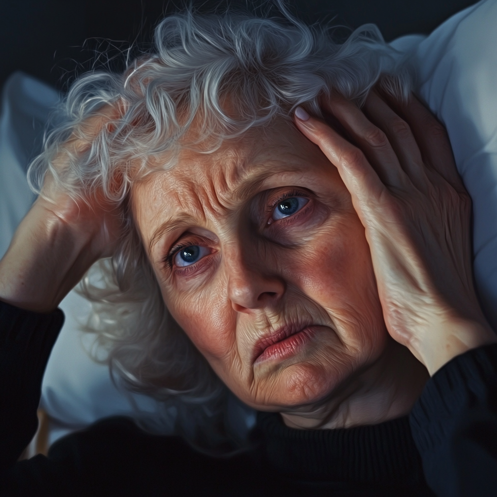 A distressed older woman | Source: No source