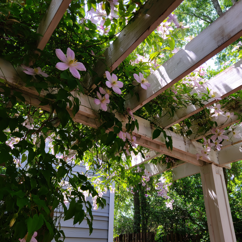 Vines growing on a pergola | Source: no source