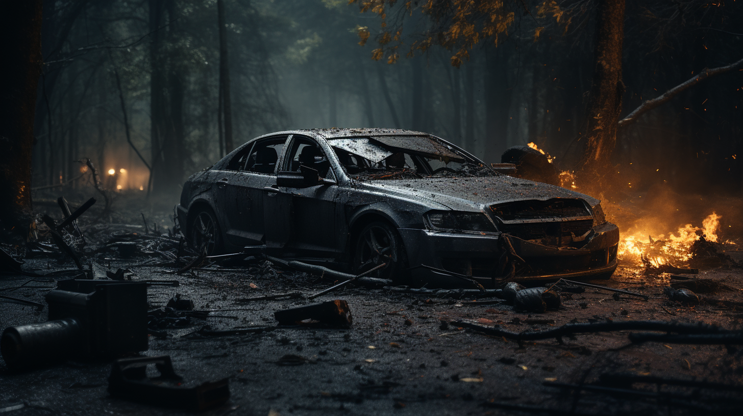 A wrecked car | Source: No source