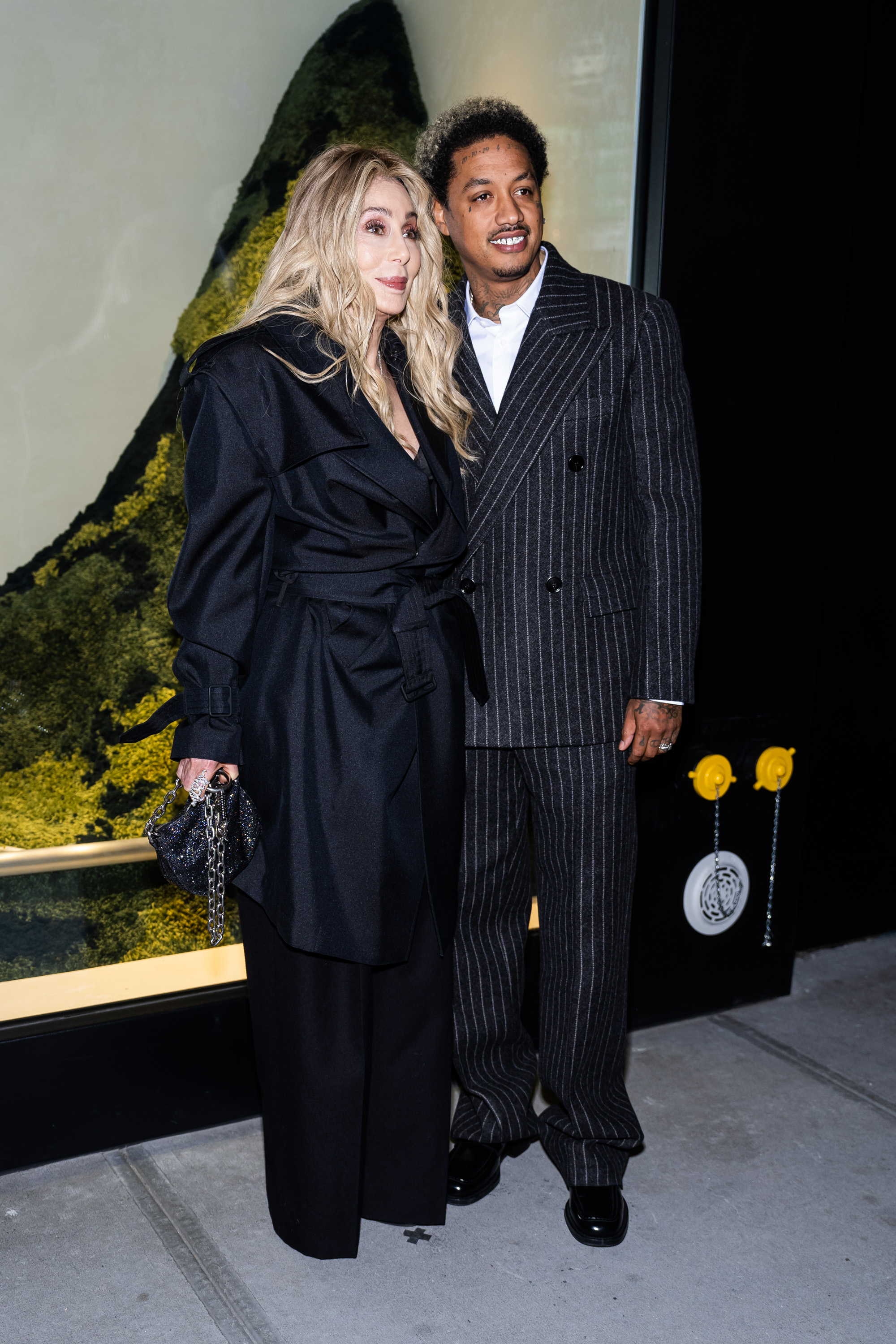 Cher and Alexander Edwards attend the Burberry 57th Street store reopening on October 16, 2024 in New York City. | Source: Getty Images