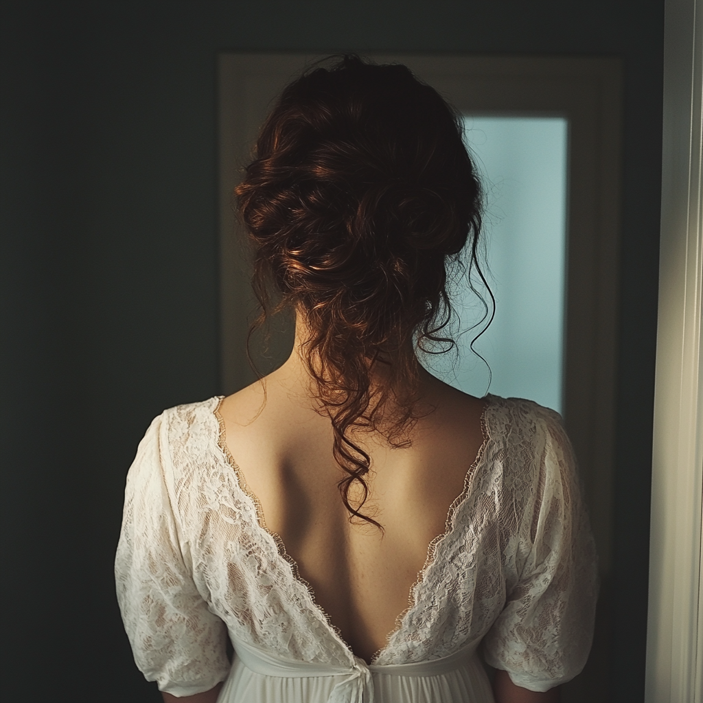 The rear view of a woman | Source: no source