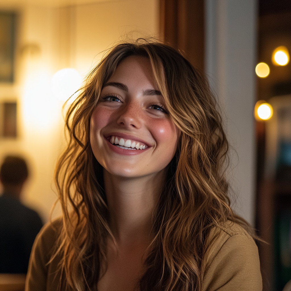 A woman beaming with joy | Source: No source