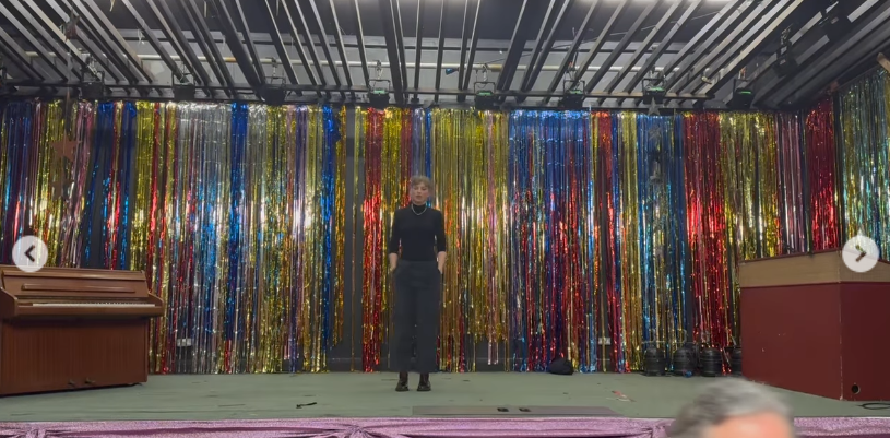 Taylor Swift backstage while making the "Opalite" music video on a post February 23, 2026 | Source: Instagram/taylorswift