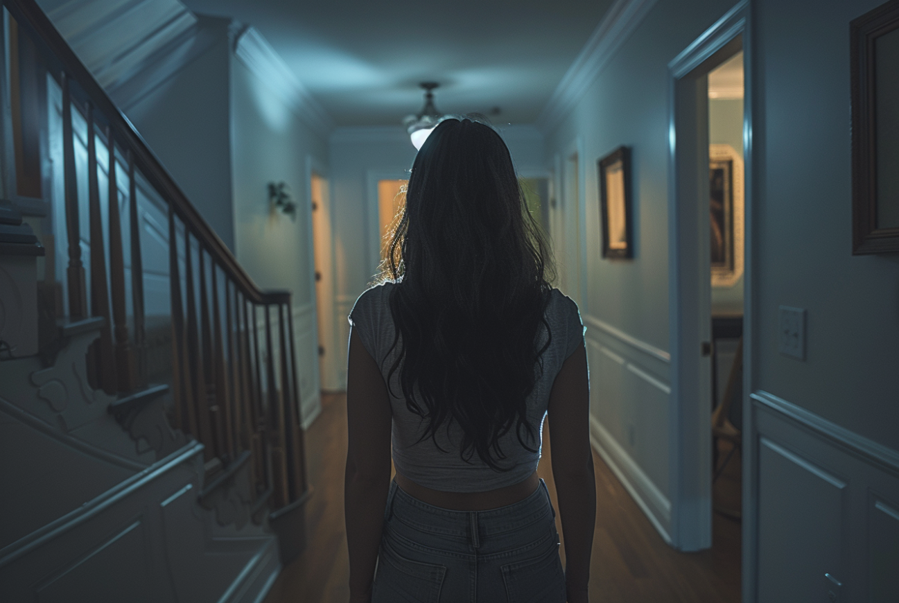 A woman standing in an apartment | Source: no source