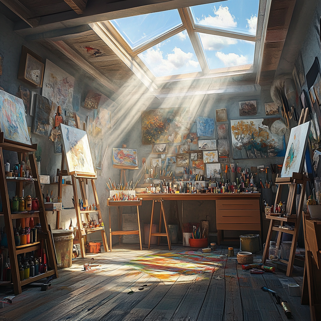A stunning art studio | Source: no source