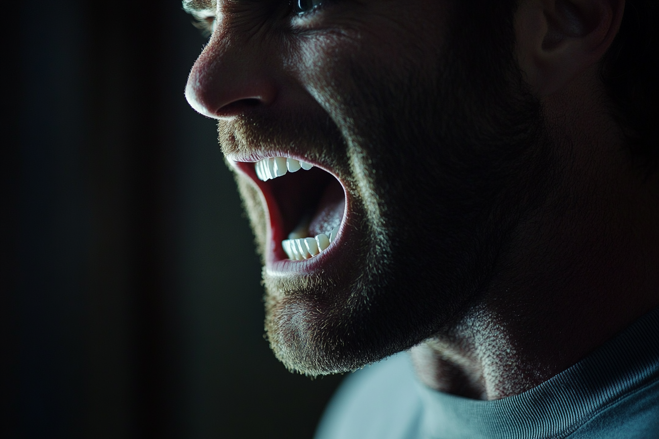 A shouting man | Source: No source