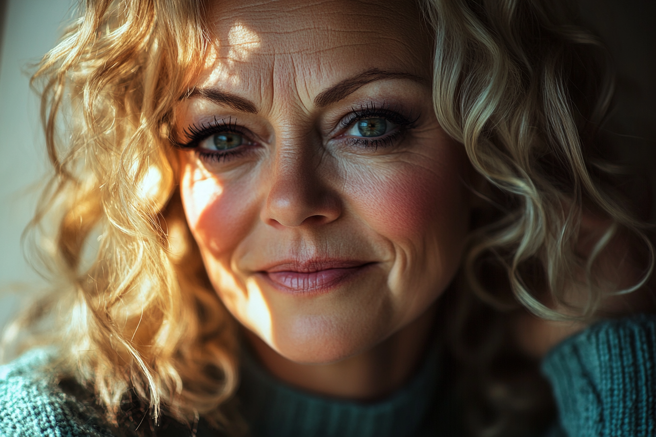 A woman in her 50s with a small smile | Source: no source