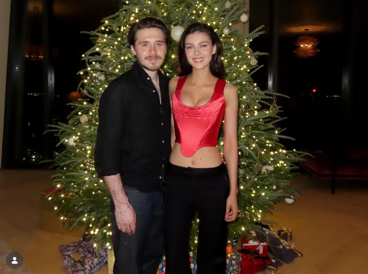Brooklyn Beckham and Nicola Peltz celebrate Christmas in a post dated December 25, 2024 | Source: Instagram/brooklynpeltzbeckham