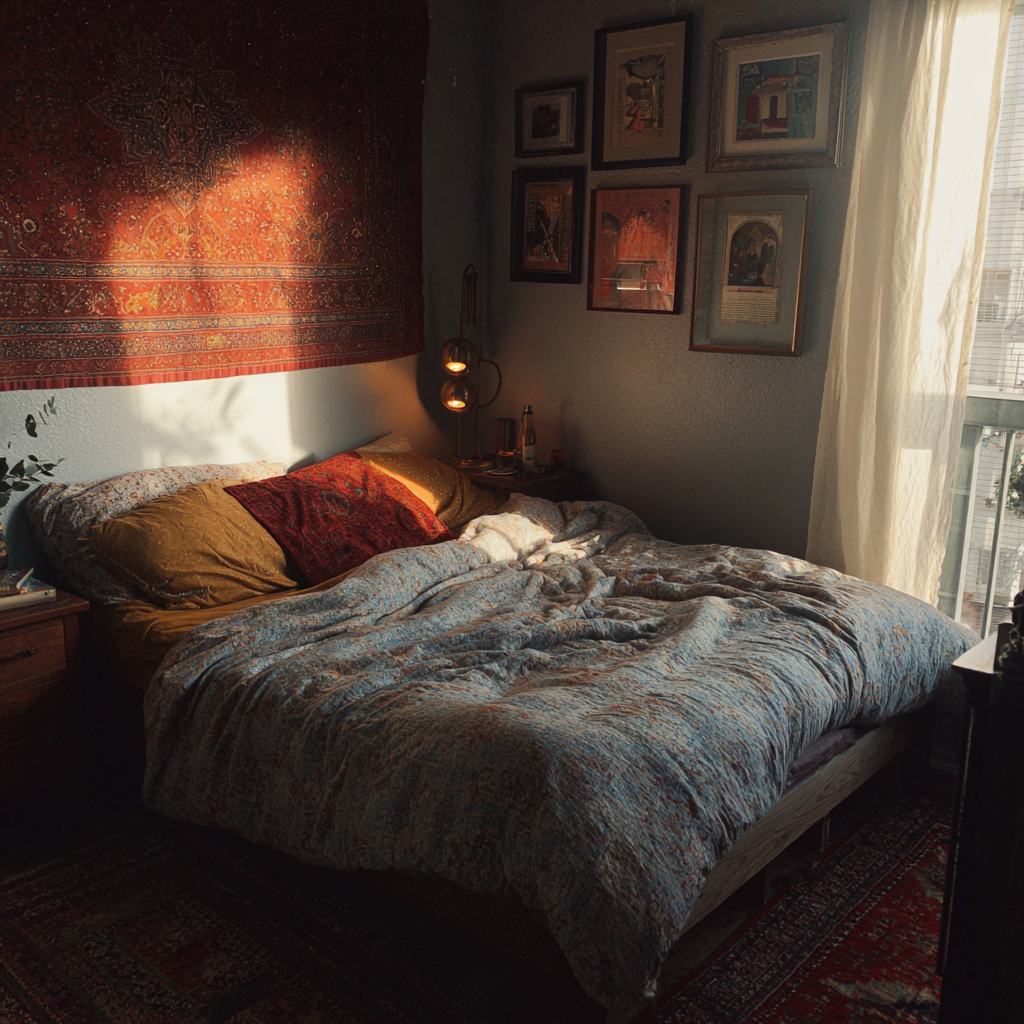 The interior of a bedroom | Source: no source