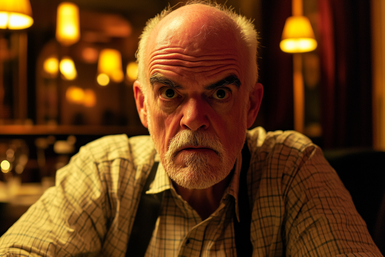 An elderly man seated in a brightly-lit room | Source: No source