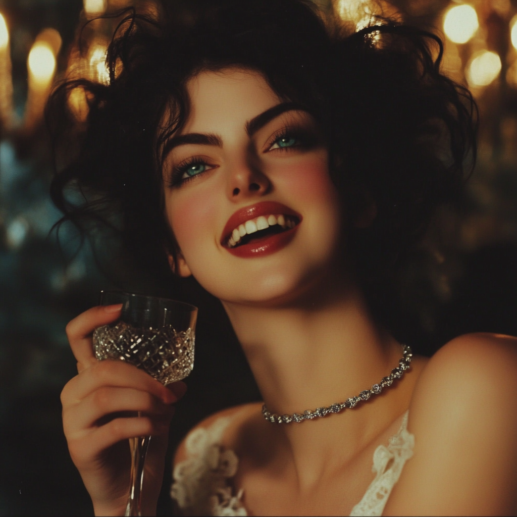 A woman laughing | Source: No source