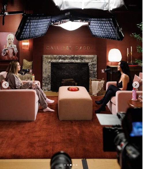 Alex Cooper and Kim Kardashian from a post dated October 16, 2025. | Source: Instagram/kimkardashian