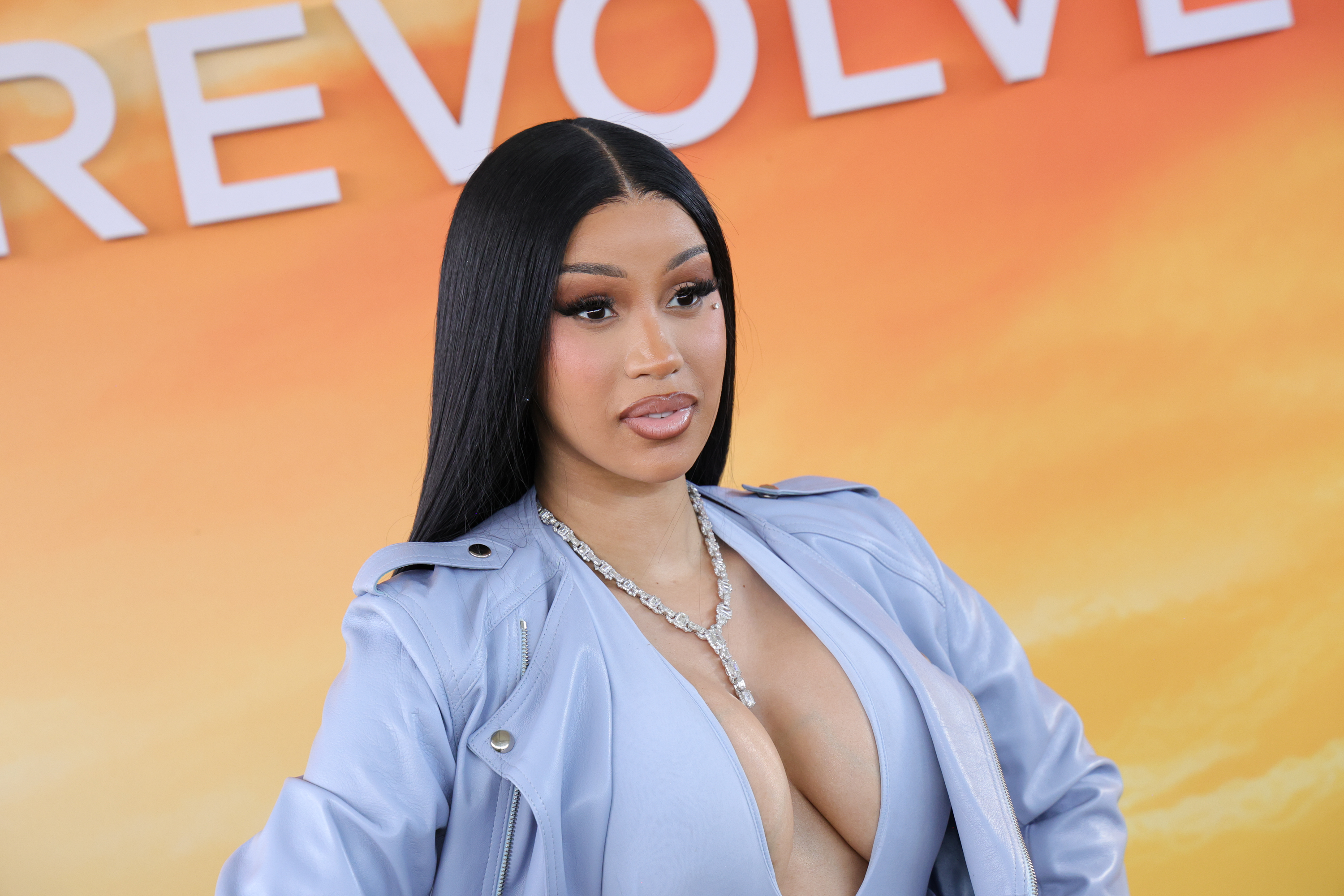 Cardi B at Revolve Festival: The Eighth Annual Fashion, Music and Lifestyle Event on April 12, 2025 | Source: Getty Images