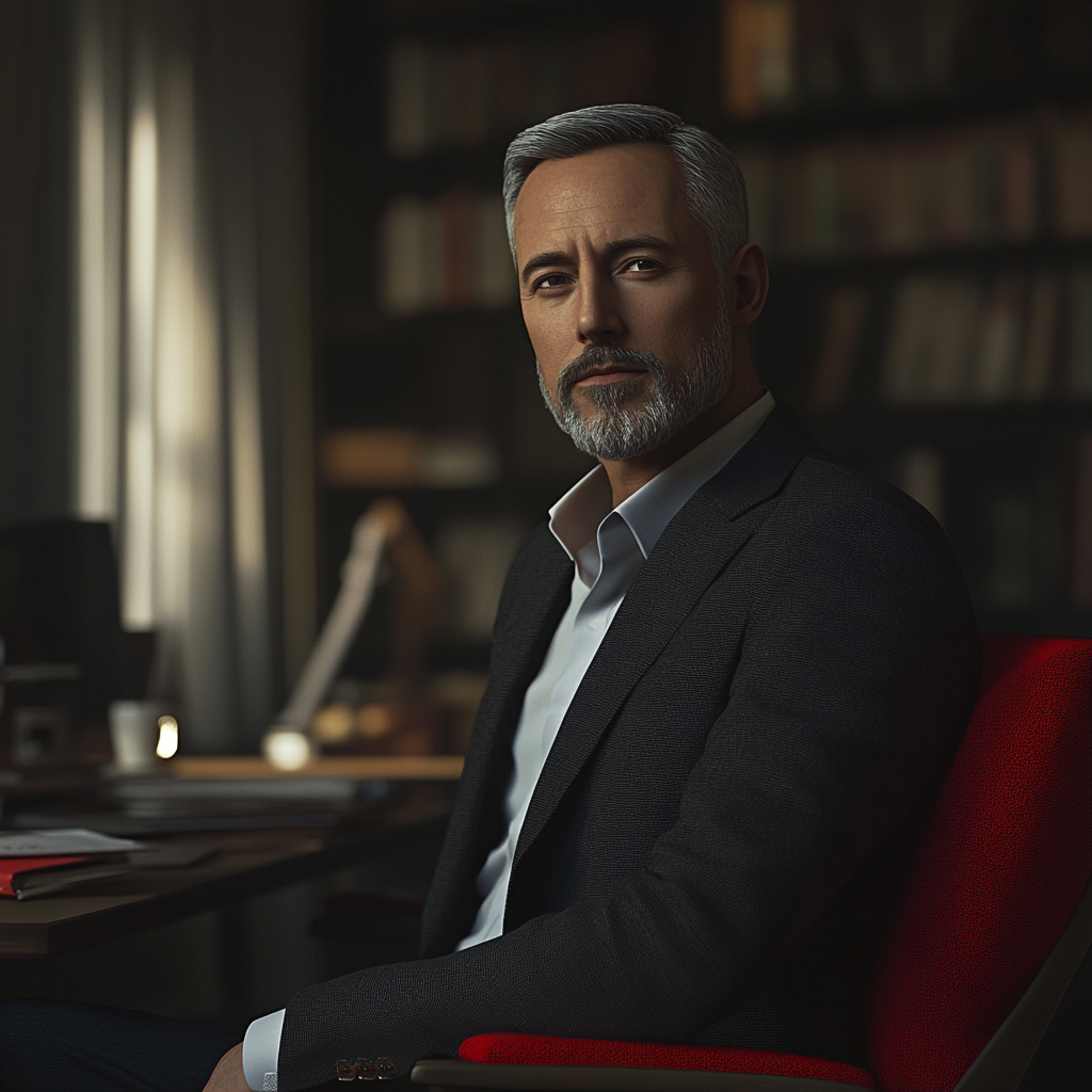A man sitting at his desk | Source: No source