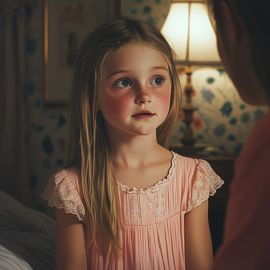 A girl talking to her mother | Source: No source