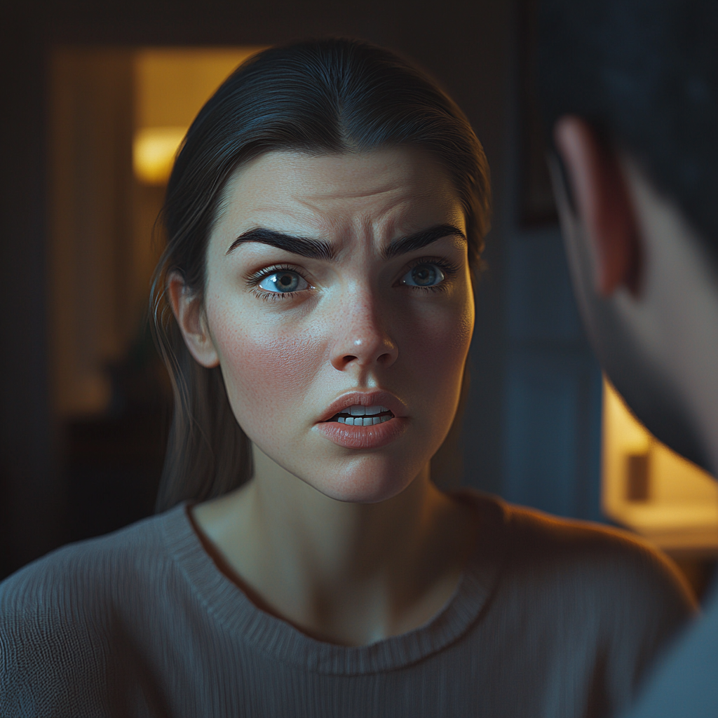 A woman talking to her husband | Source: no source