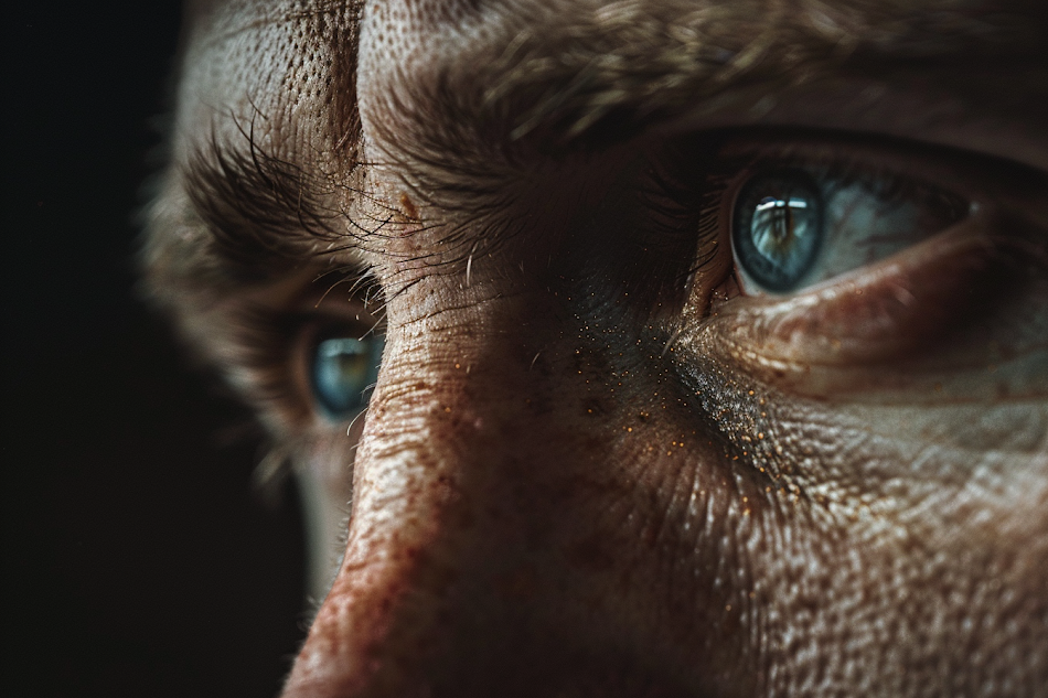 A sad man's eyes | Source: No source