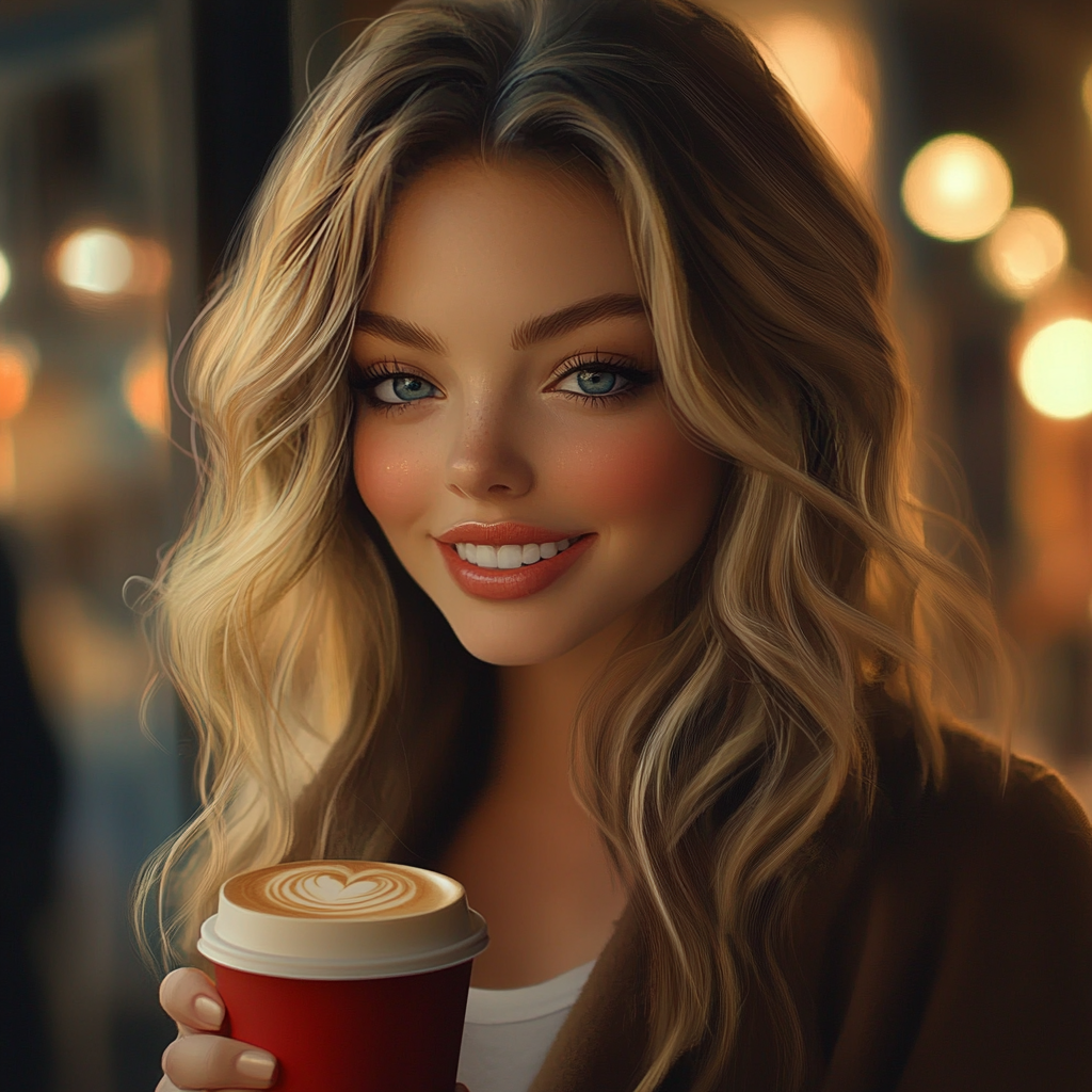 A delighted woman looking at someone | Source: no source