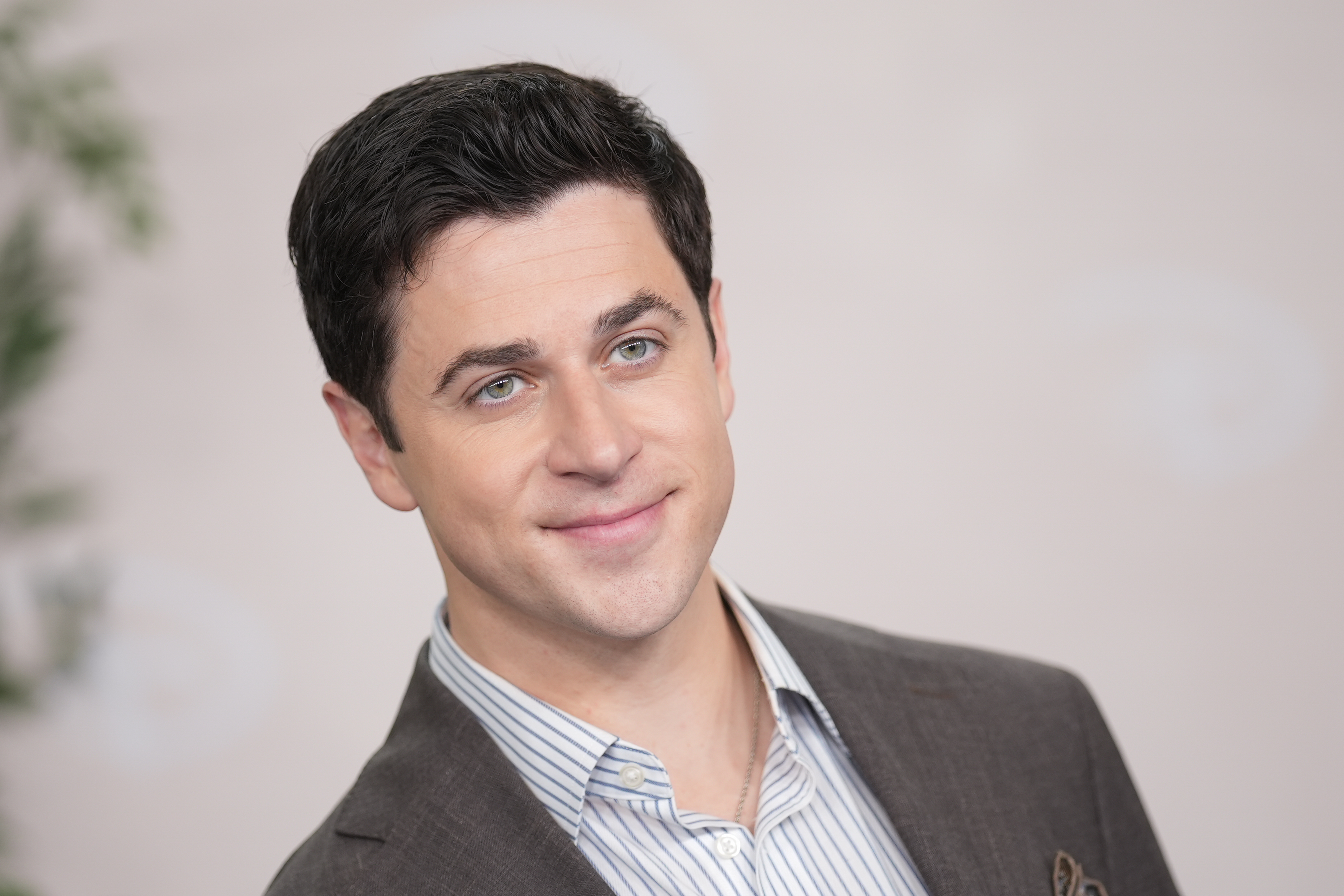 The actor attends the 2025 Disney Upfront in New York City. | Source: Getty Images
