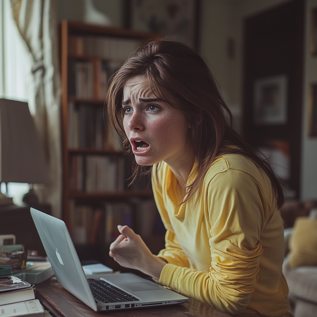An angry woman shouting | Source: No source