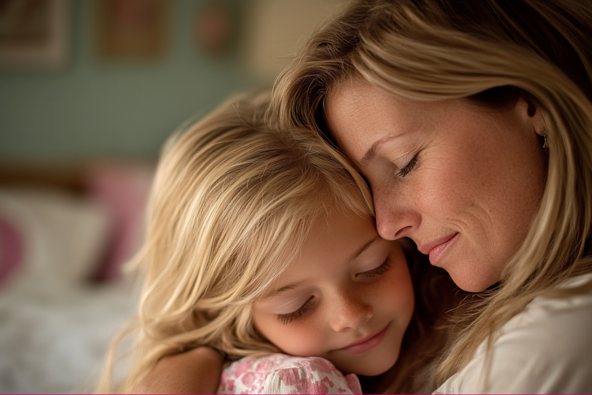 A woman hugging her daughter | Source: no source