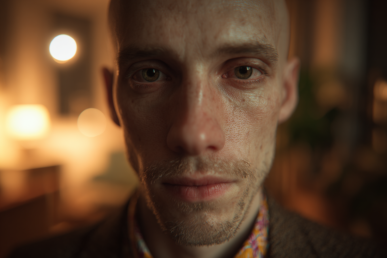 A man looking straight ahead | Source: No source