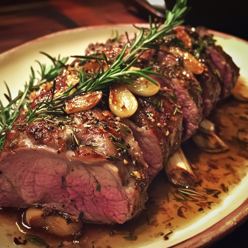 A platter of roast lamb | Source: No source