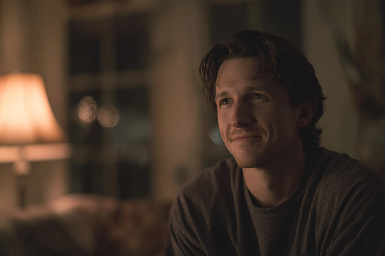A man sitting in a living room | Source: no source