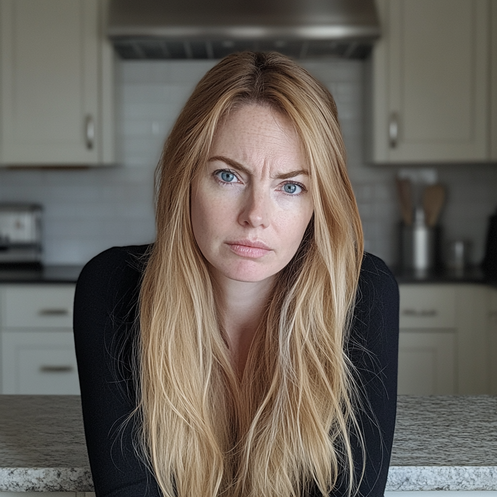 A frowning woman | Source: no source