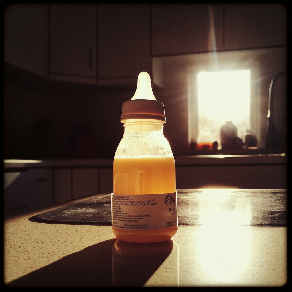 A baby's bottle of milk | Source: no source