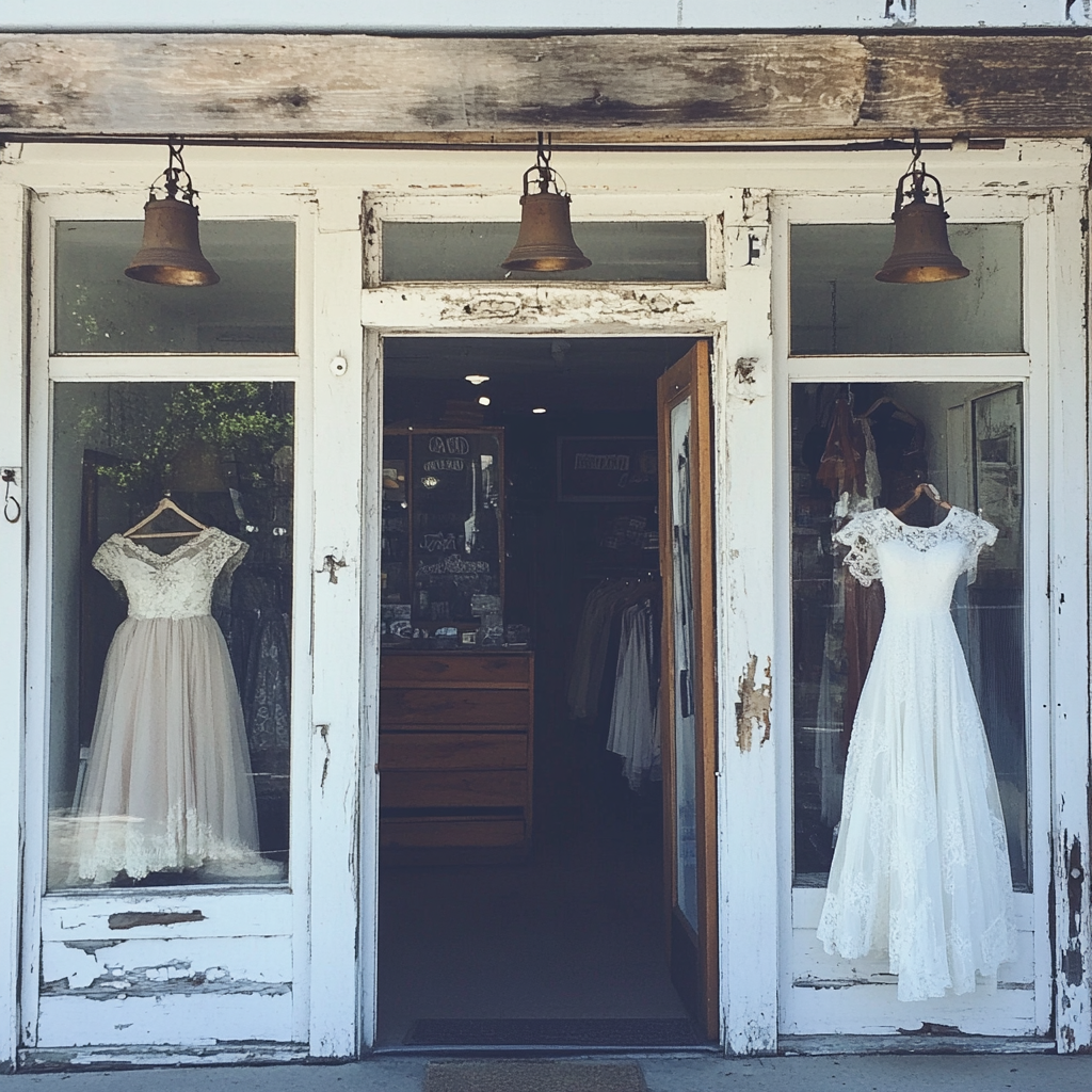 The exterior of a thrift shop | Source: No source