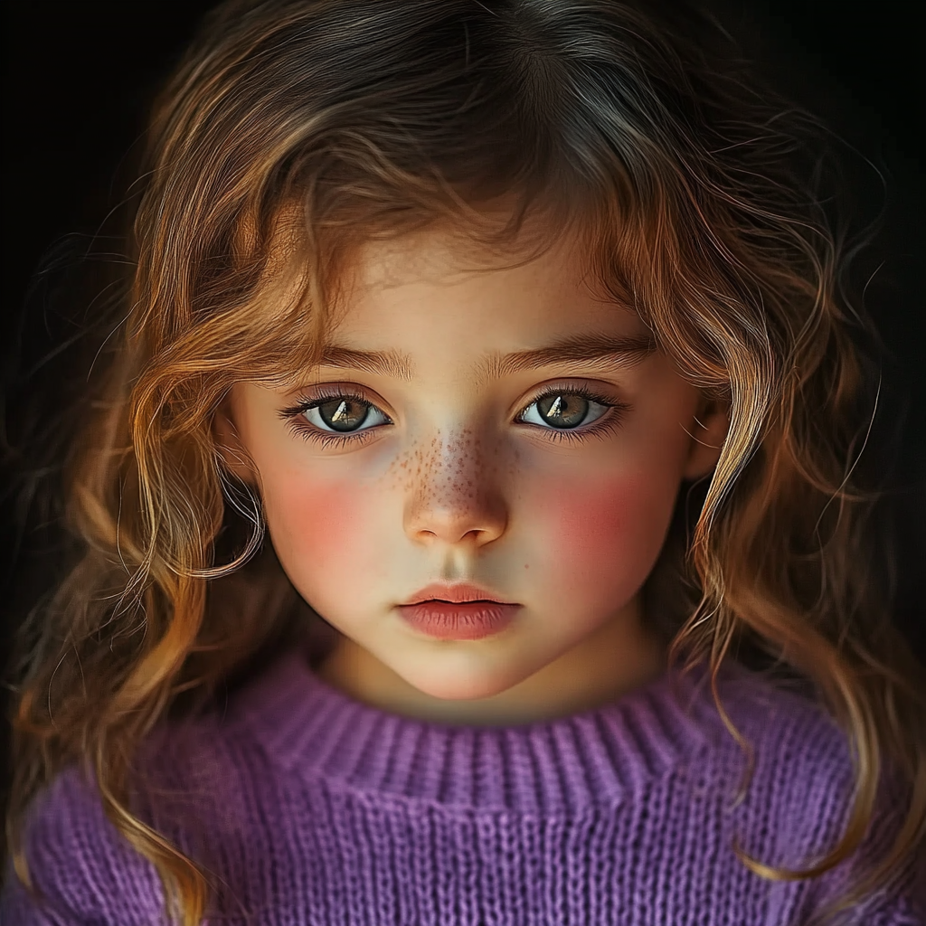 A sad girl with her eyes downcast | Source: no source