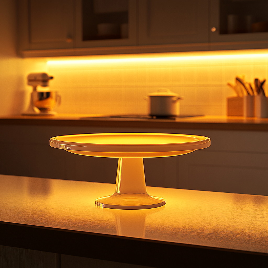 An empty cake stand in the kitchen | Source: no source