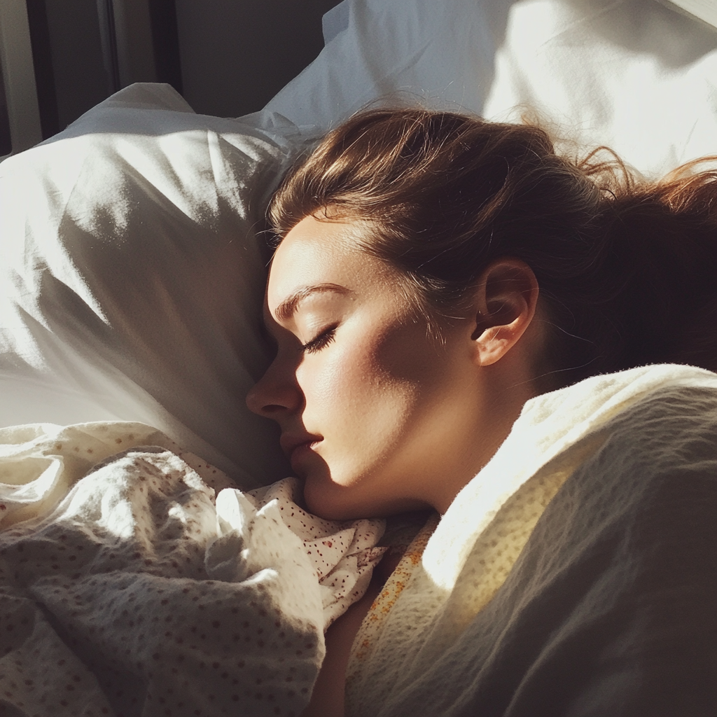 A woman in a hospital bed | Source: No source