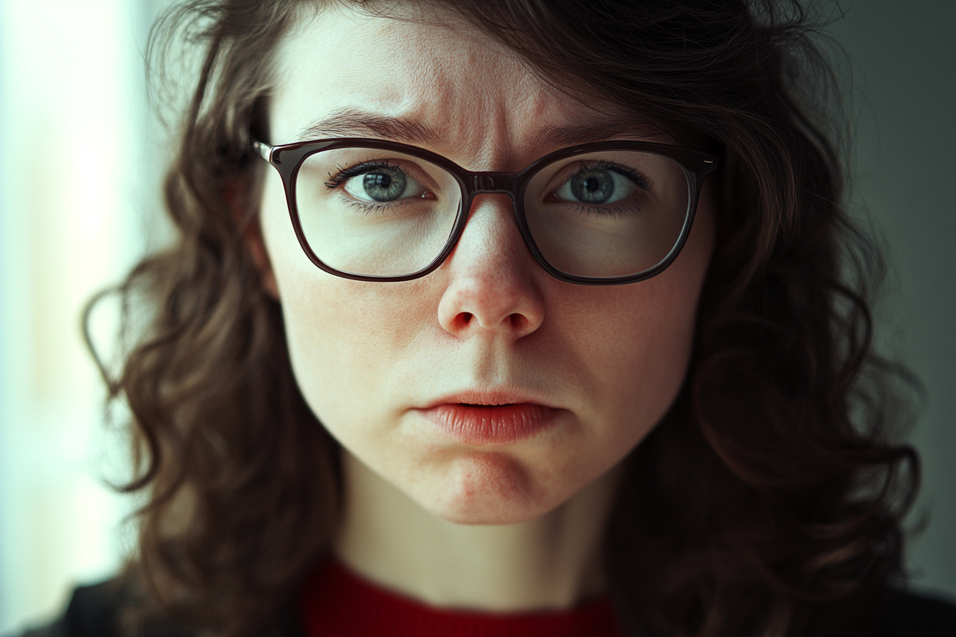 A woman looking straight ahead | Source: no source