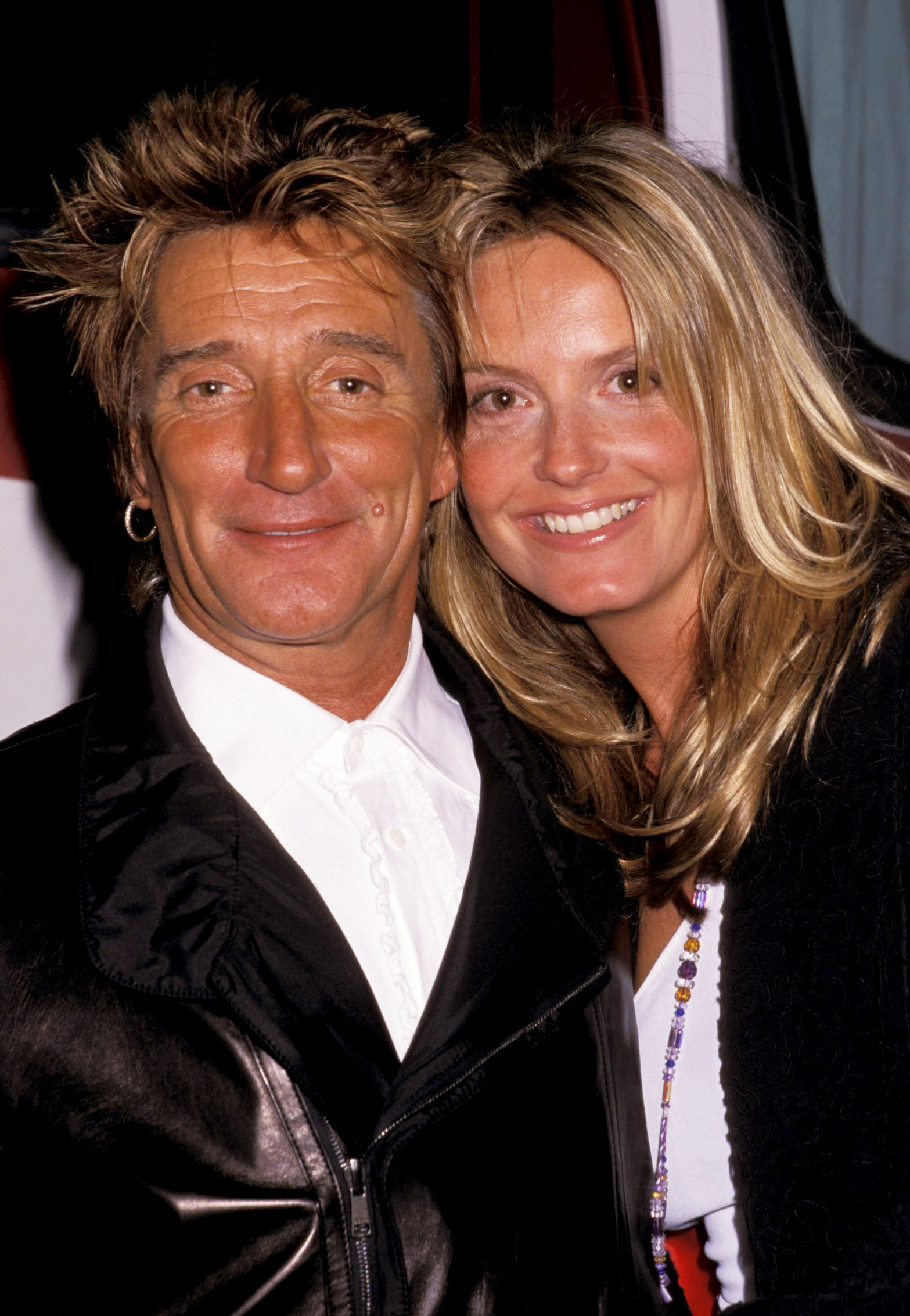 Rod Stewart and Penny Lancaster at Cipriani's for the City of Hope Cancer Center gala on 13 February 2001 in New York City. | Source: Getty Images