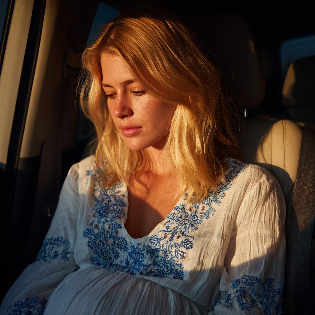An upset woman sitting in a car | Source: No source