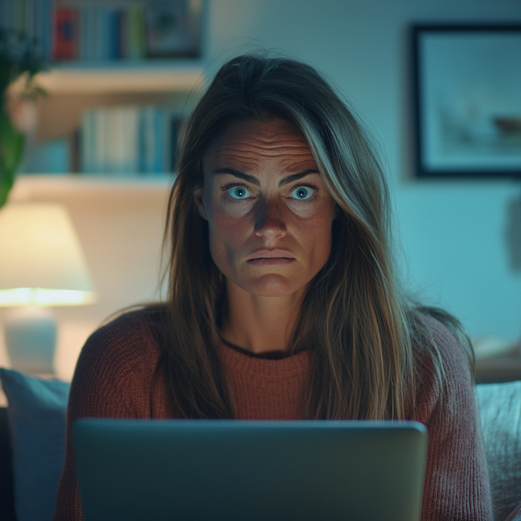 A woman thinking after reading an email | Source: no source