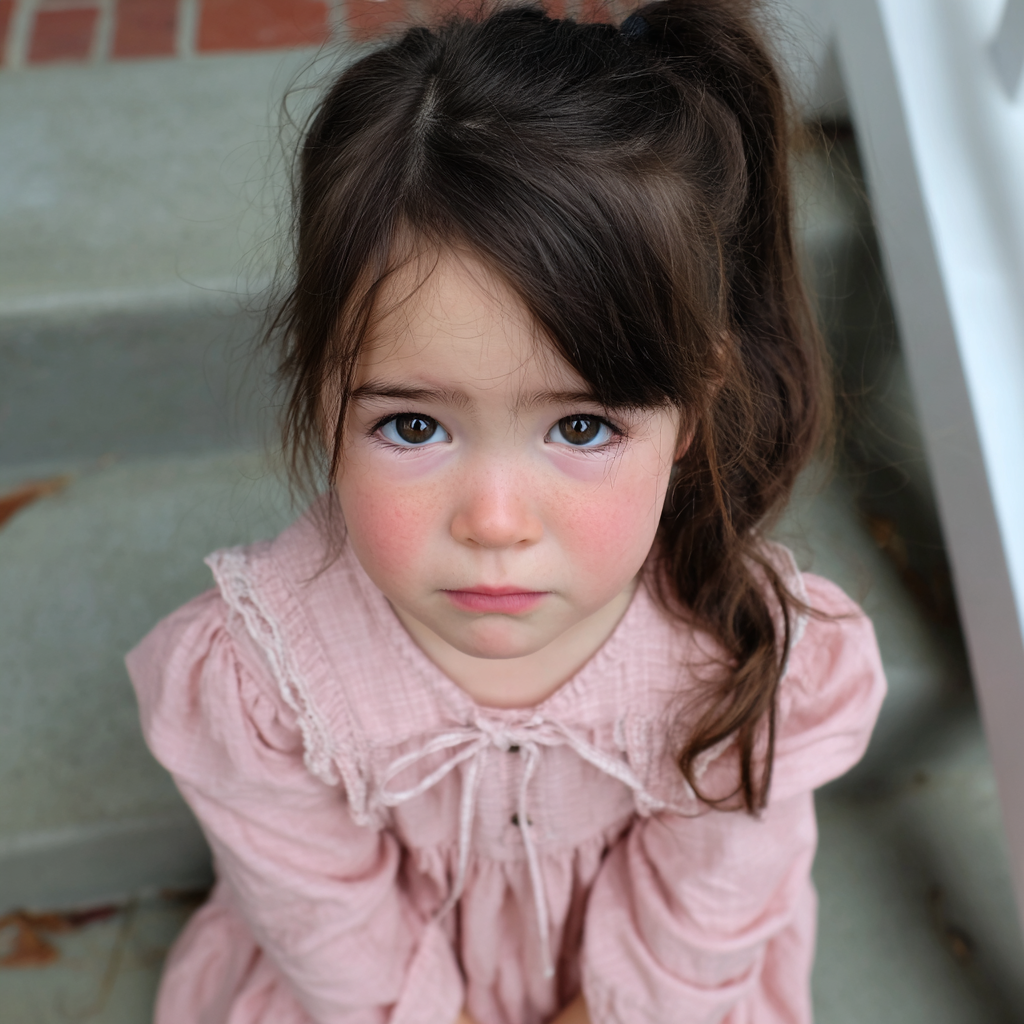 An emotional little girl | Source: no source